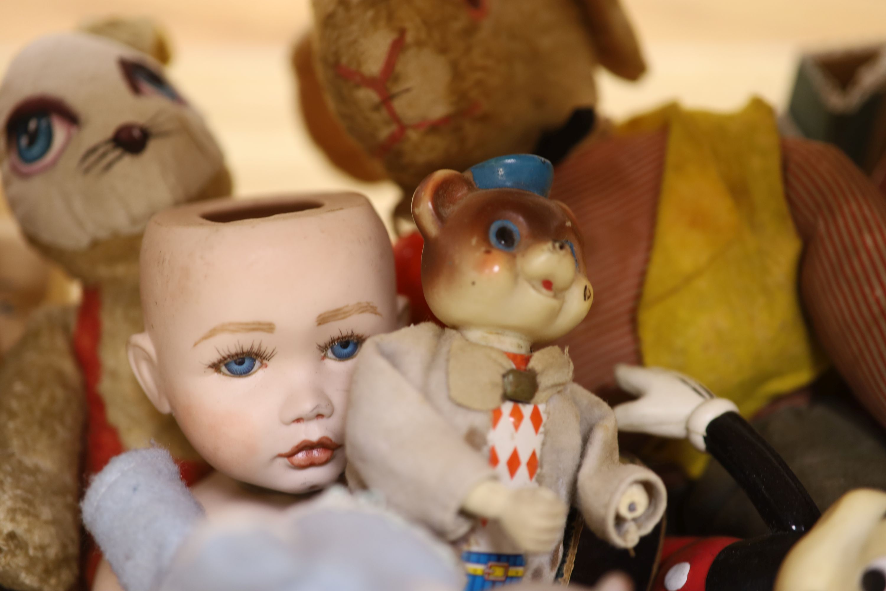 A mixed childrens toys